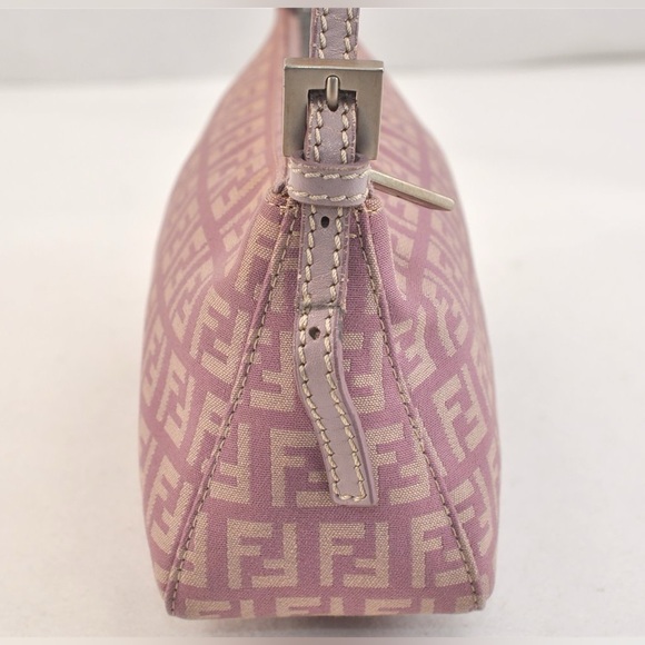 Vintage Fendi | Zucchino Mini Purple Shoulder Bag - Picture 6 of 16